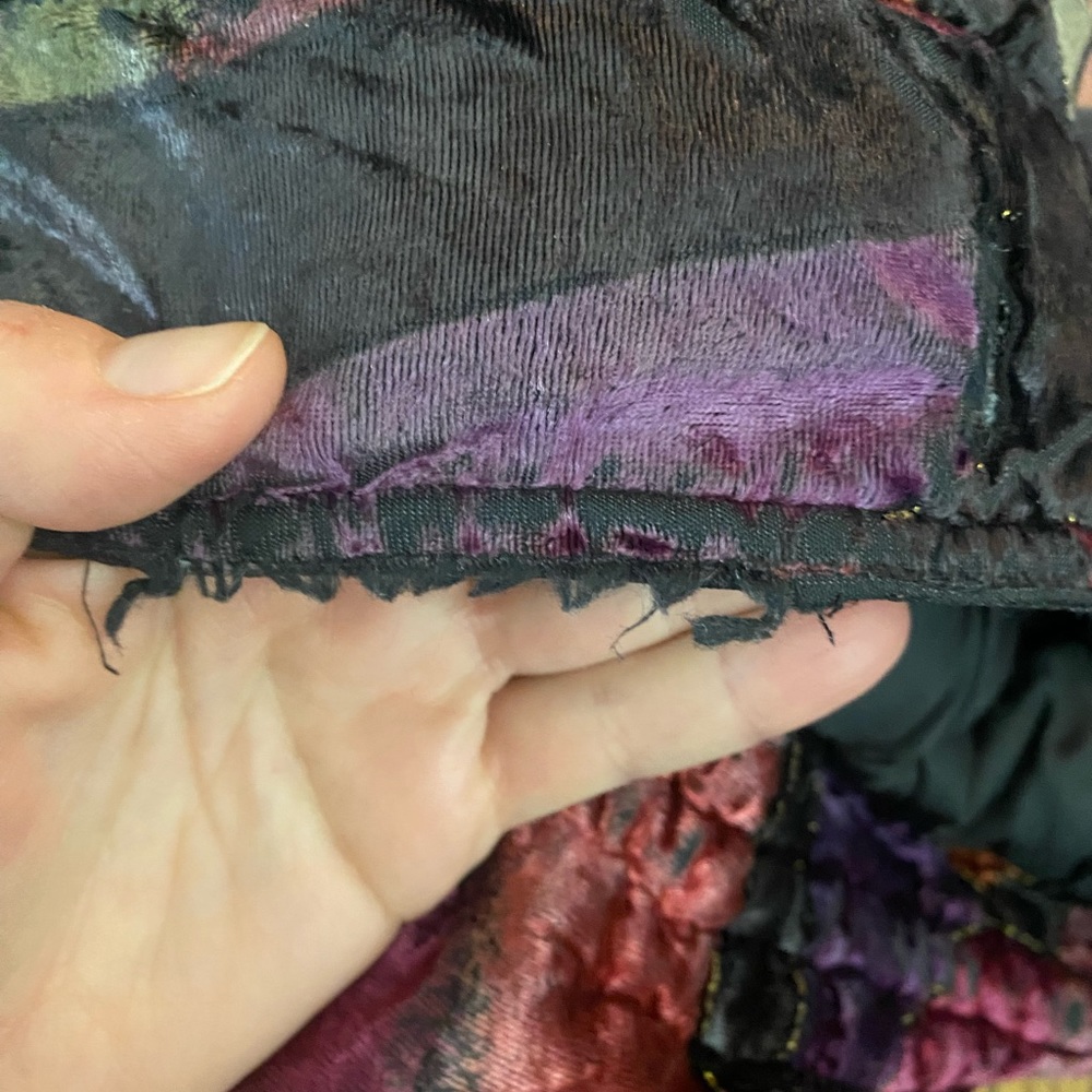 Unique Vintage Patchwork Pattern ‘90s Mulberry St… - image 7